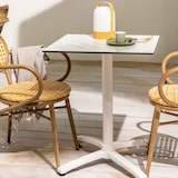 thumbnail of Tavolo da terrazza 60 x 60 cm, reclinabile, laminato terrazzo specchiato.