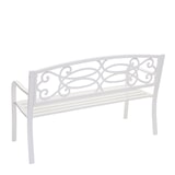 thumbnail of Tuinbank HWC-F44, parkbank, 2-zits gepoedercoat staal ~ wit