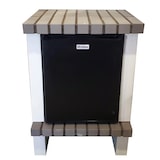 thumbnail of Módulo frigorifico CAMPING - Módulo bancada com frigorifico, produzido em tijolo cinza e betão pintado de branco - 57x57x86cm