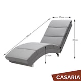 thumbnail of Casaria Relaxliege London Leinenoptik Grau