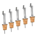 thumbnail of Vertedores para botellas de corcho con tapón - juego de 5