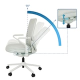 thumbnail of Sedia da ufficio / Sedia girevole VERVIO Schienale 3D in tessuto a rete / Seduta in tessuto bianco hjh OFFICE