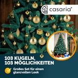 thumbnail of Casaria Weihnachtskugeln Weihnachtsbaumkugeln gold 103 tlg.