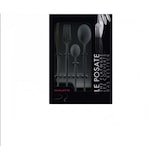 thumbnail of natura black diamond, schwarzes stahlbesteckset, 24-teilig, in fensterbox, casa bugatti