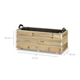 thumbnail of HORTALIA Jardinera de Madera para Exterior GHIO KD 70X30X30