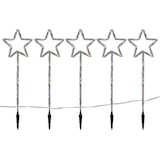 thumbnail of LED Gartenstecker Acryl Sterne 5 Leuchtsterne Außen Weihnachtsdeko