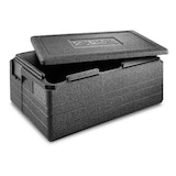 thumbnail of thermohauser EPP-Thermobox GN 1/1 Gastrostar schwarz, 40 L, mit Deckel und 5-farbigem Einsteckkartenset