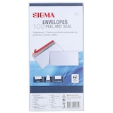 thumbnail of SIGMA Enveloppen, DIN Lang, zonder venster, zelfklevend, wit, 100 stuks