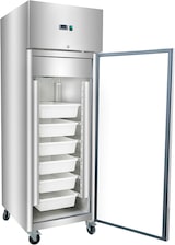 thumbnail of Romux® Tiefkühlschrank 600 Liter mit 1 Tür 68 cm und 7 Schubladen für Fisch Umluftkühlung | Professioneller Gefrierschrank