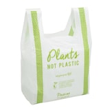 thumbnail of Vegware kompostierbare PLA-Tragetaschen mittelgroß (500 Stück)
