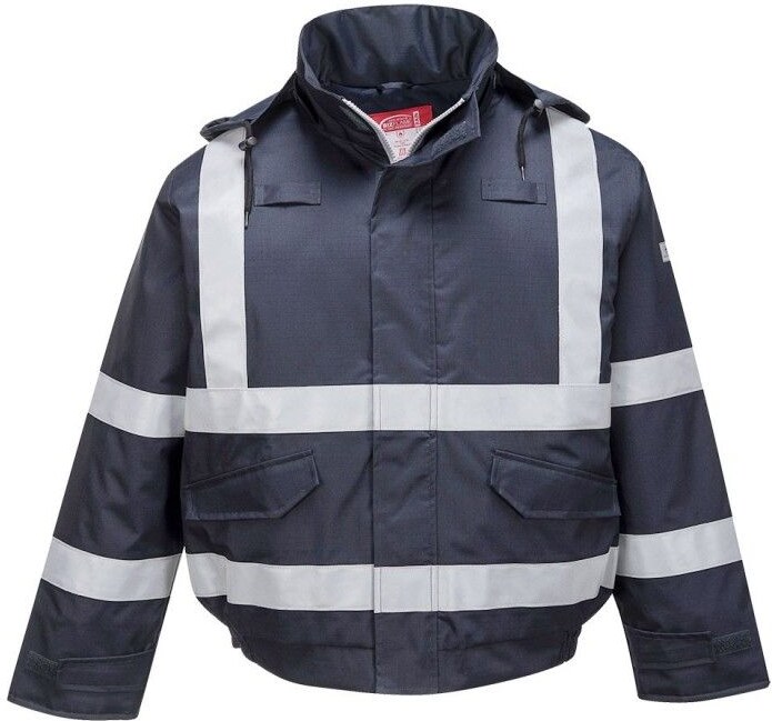 Portwest - Blouson de pluie chaud résistant à la flamme multi risques ...
