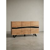 thumbnail of Massiv-Holz Akazie Sideboard, Natur Baumkante, Landhaus-Stil. 148x43x85 cm | Kadima Design