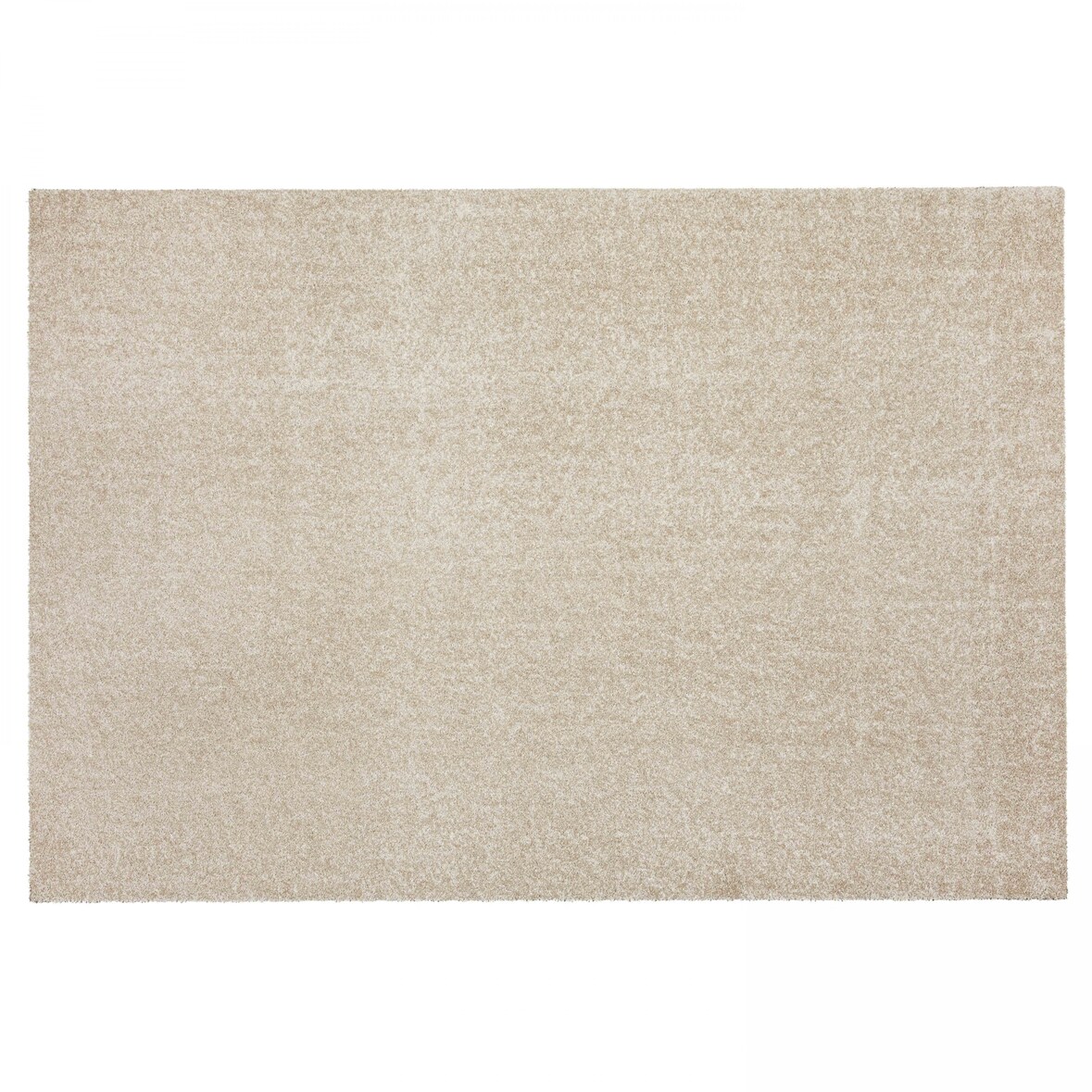 Alfombra lisa de polipropileno de pelo largo 200 x 290 cm arena