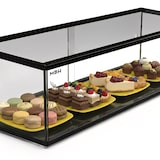 thumbnail of MBH - Vitrina expositora neutra 92 cm 1 piso para hostelería. Expositor neutro de cristal para bollerí­a y reposterí­a.