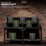 thumbnail of BISLEY Schubladenschrank aus Metall DIN A3 in silber mit 6 Schubladen und Sockel Werkzeugschrank Metallschrank