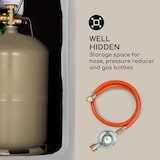 thumbnail of Crete Gas-Feuerstelle 13 kW Flüssiggas Edelstahl Hellgrauer Stein