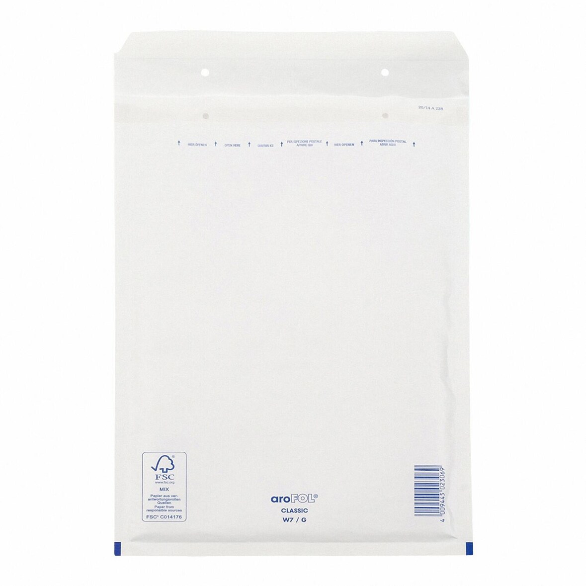 50x AROFOL CLASSIC Luftpolstertasche  7/G-17W 230x340mm für C4+ weiß