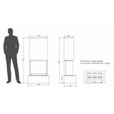 thumbnail of MF - Chimenea decorativa panorámica de vapor de agua para interior Aura con control remoto