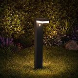 thumbnail of Lumisky Potelet solaire CENOVA TALL Gris H50cm 600LM Aluminium Noir