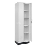 thumbnail of C+P Wäsche-Spind Classic PLUS, Sockel, 2 Abteile, 1950x600x500mm, 9016/9016