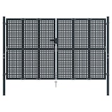 thumbnail of vidaXL Gartentor Anthrazit 300x175 cm Stahl