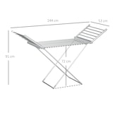 thumbnail of HOMCOM Stendino Elettrico Riscaldato con Ali Pieghevole in Alluminio