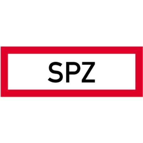 Schild SPZ, Alu, 297x105 mm