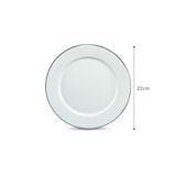 thumbnail of Graniteware - Prato Ø22cm em aço esmaltado - Compatível com forno e lava-louças - Leve - Empilhável - Resistente a riscos - Branco