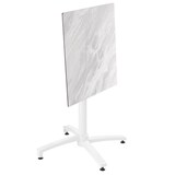 thumbnail of Table de terrasse carrée 70 x 70 cm inclinable stratifié marbre - Oviala