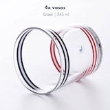 thumbnail of El Ganso - 12-teiliges gestreiftes Geschirrset mit 1,2-l-Wasserflasche und 4 345-ml-Gläsern