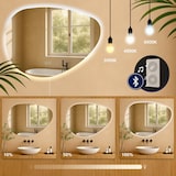 thumbnail of Miroir de salle de bain Almafie avec Bluetooth