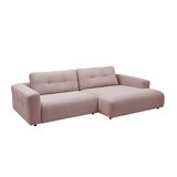 thumbnail of KAWOLA Sofa MIKA Ecksofa Cord rosa Longchair rechts