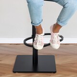 thumbnail of Banco de bar Damaso com revestimento em tecido turquesa/preto