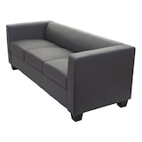 thumbnail of Divano sofa 3 posti lounge moderno elegante serie Lille M65 75x191x70cm ecopelle grigio scuro
