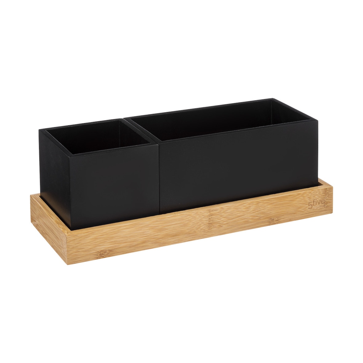 FIVE - Bureau-organizer met verwijderbare cups in zwart