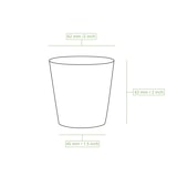 thumbnail of BIOZOYG 100 Stück Einwegbecher 100ml / 4oz Pappbecher, Kaffeebecher, ungebleicht, ökologisch, kompostierbar, umweltschonend für Espresso