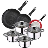 thumbnail of San Ignacio - Dina-Kochgeschirr: 4 Töpfe mit Deckel und Set mit 3 Pfannen Ø16/20/24 cm