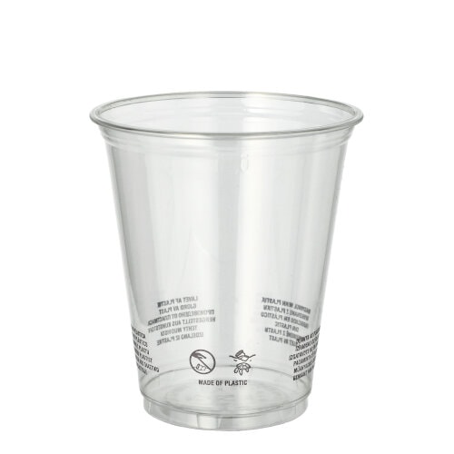Starpak 50 Trinkbecher R-PET 0,3 l Ø 9,5 cm · 10,7 cm glasklar (89550, 50 Stück)