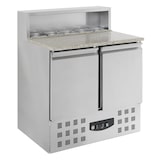 thumbnail of Pizzatafelkoelkast met 2 deuren, 903×700×1090 mm – 230 V, automatische ontdooiing, 230 liter