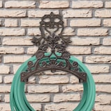 thumbnail of Schlauchhalter Gusseisen Braun Antik Wandhalterung Gartenschlauchhalter Vintage Design Wandmontage 32x29x15,5 cm wetterfest Gartendeko Gartenhalter