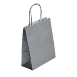 thumbnail of Boutique-Tasche mit verdrehten Griffen in SILBER 35 + 14 x 40 cm je 250 - Gimex