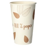 thumbnail of 50x BIO Heißgetränke Trinkbecher Coffee to Go unbeschichtet braun 400ml