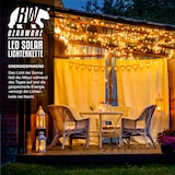 thumbnail of BEARWARE LED Lichterkette Solar 10 m warmweiß - Innen und Außen - Solarpanel mit Akku 1200mAh - 100 Leds warmweiß - 2 Modi: blinkend und stetig