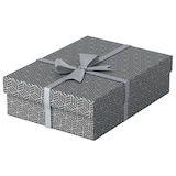 thumbnail of Pack 3 cajas de almacenaje y regalo medianas (360x265x100mm), gris.