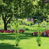thumbnail of Relaxdays Rosenbogen Metall, eckig, Rankhilfe Kletterpflanzen, Garten, wetterfest, HBT 205 x 202 x 52 cm, dunkelgrün