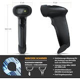 thumbnail of Aplic Bluetooth Barcode Scanner Wireless - 2D 1D - 2000 mAh Akku - inkl. Standfuß - Funk Barcodescanner kabellos - Barcodeleser
