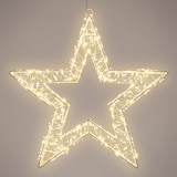 thumbnail of ECD Germany LED Weihnachtsstern 38 cm, 960 warmweiße LEDs, Timer, IP44 wasserdicht, Metall Leuchtstern zum Aufhängen, Weihnachtsdeko Innen/Außen