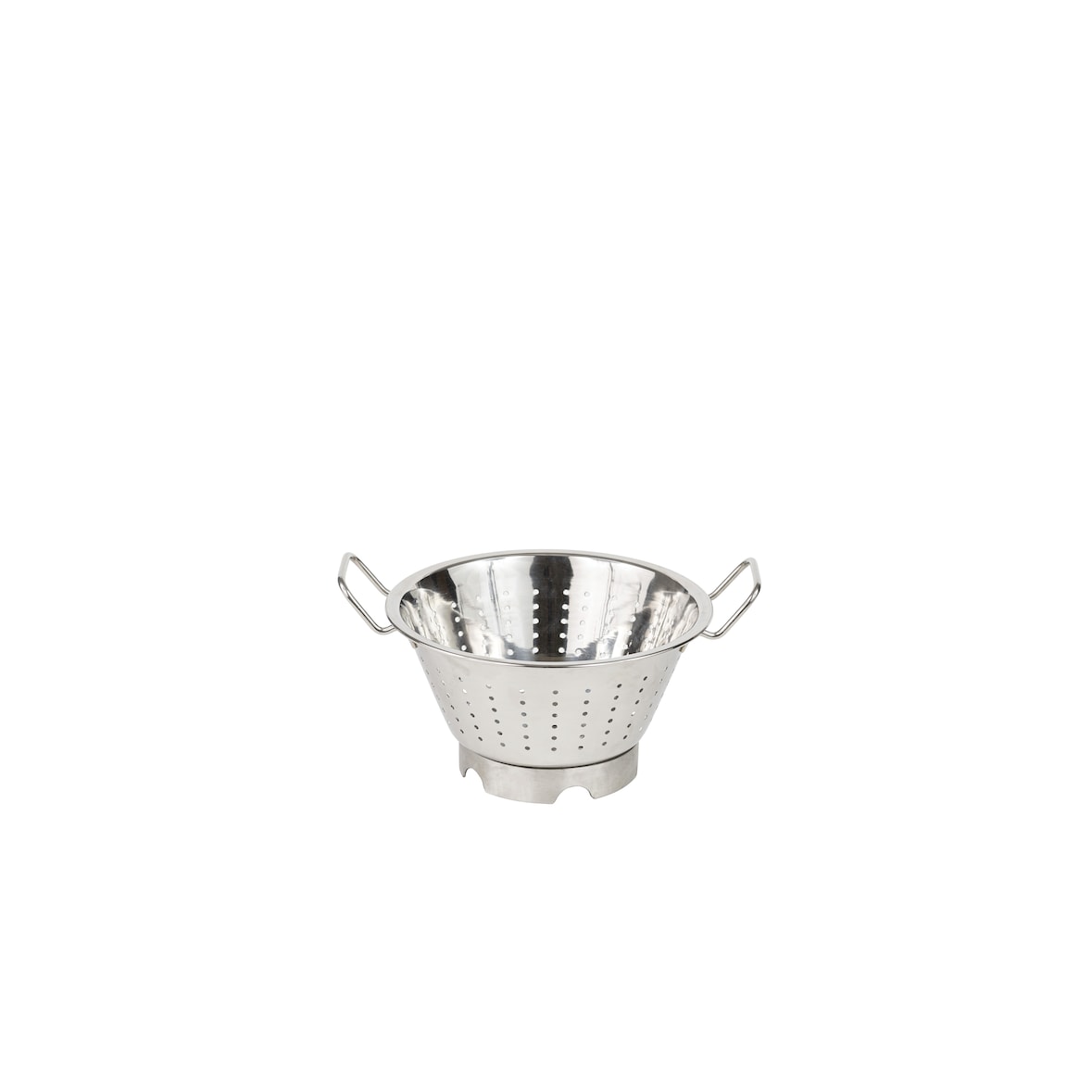 Louis Tellier - Passoire conique avec pied - 2 anses - inox - 24 cm - LT2112