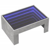 thumbnail of Mesa de centro con Infinity LED gris hormigón 70x50x30 cm