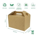 thumbnail of MONOUSO - Scatola Menu Kraft 225x145x150mm (25 Pezzi)